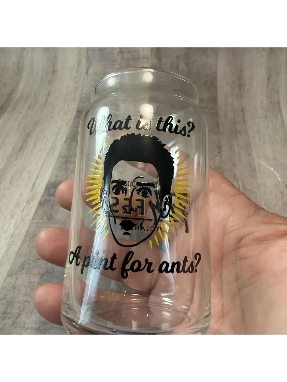 Flix Brewhouse Zoolander Movie 3.5 oz Mini Glass -What Is This? A Pint For Ants?
